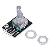 Akozon 4個　ロータリーエンコーダモジュール　360度回転5V電圧電子DIY部品