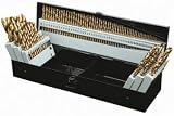 ドリルマスター115ピースチタン窒化物コーティングm2高速度鋼ドリルビットセットby Warrior