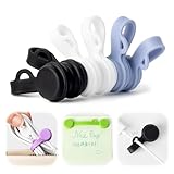 ケーブルクリップ コードクリップ マグネット 【強力な磁力・利便性が高い・多機能実現】 ケーブル クリップ コード ケーブルホルダー マグネット ケーブルクリップ 配線整理グッズ ケーブル 磁石 強力 収納 固定 まとめる 束ねる 巻き取り USB type-c きつく締める 紛失防止 配線まとめ 車 机 卓上 適用 強力マグネット (黒+白+灰青・Sサイズ, 6個入り)