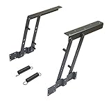 Lift Upコーヒーテーブルメカニズムハードウェア継手Heavy DutyメタルTeaテーブルヒンジwith Springs Matedブラック