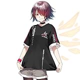 MZYSTJ Arknights アークナイツ エクシア 印象Tシャツ コスプレ衣装 男女兼用 春夏服 (Tシャツ,L)