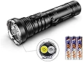WUBEN(ウーベン) P26 懐中電灯 500ルーメン 波長365nm/2W 紫外線ライト UV懐中電灯 XPG3 LED UVライト【照明/UV兼用】フラッシュライト かいちゅうでんとう ハンディライト AAA電池式 IP68防水 単四電池3本/懐中電灯収納袋付属 2600mAh充電池兼用 アウトドア用懐中電灯 レジン用の硬化/見えない汚れに対策/宝石鑑定/ネイルライト 警備 診察 キャンプ 作業 地震時 緊急時 停電時 災害グッズ
