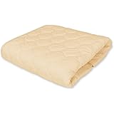 シモンズ(Simmons) 正規品 ベッドパッド ダブル 羊毛ベッドパッド 140cm×195cm 洗える 通年使用可能 日本製 LG1001A ベージュ