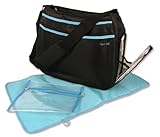 Trend Lab Ultimate Diaper Bag, Black/Turqoise by Trend Lab [並行輸入品]