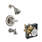 Delta Delta KTSDLA-T14438H2O-SS Lahara Tub/Shower Kit Pressure-Balance Single-Function Cartridge, Br