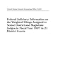 Federal Judiciary: Information on the Weighted Filings Assigned to Senior District and Magistrate Judges in Fiscal Year 1997 in 21 District Courts