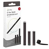 C-Tec DUO スターターキット 電子タバコ 日本製 VAPE フレーバーカートリッジ2本 クリスタルメンソール エナジードリンクフレーバー 付 ニコチン タール なし 禁煙 節煙 減煙