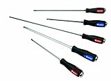 Ampro T32186 Go-Thru Extra Long Shaft Screwdriver Set, 5-Piece [並行輸入品]