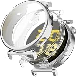 Miimall 2個入り for Huawei Watch Gt5 41mm ケース 高透過率 指紋防止 傷防止 ファーウェイ gt5 保護カバー 耐衝撃 フィルム TPUソフトケース一体型 全面保護 タッチ高感度 Gt5 Huawei 41mm 対応 クリア＋シルバー