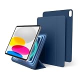 【elago】 iPad 10.9 (2022) 対応 ケース スタンド カバー 強力 マグネット 式 角度調整 可能 iPadスタンド シンプル アイパッド10.9ケース [ Apple iPad10.9 2022年 アイパッド 10.9インチ 対応 ] MAGNET FOLIO ブルー
