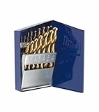 Irwin Industrial Tools 63737 TiN Coated Jobber Length Metal Index Drill Bit Set, 15-Piece by IRWIN [