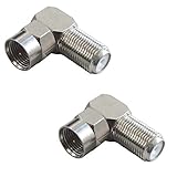 F-Factory [変換プラグ] アンテナケーブル L型変換プラグ (4K8K.BS.CS.地デジ.CATV 対応)(F型⇒ネジ式)2個入り /VM-4005-2P