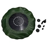 SIKIWIND 庭にミニソーラーエネルギー揚水噴水装置7V/1.5w 180L/h 高さ30—60cm 交換ノズル4個付き 外部電源を必要ない