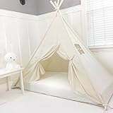 Handmade All Natural Cotton Canopy Play Tent Toddler Bed. Comes with Doors! Great for Transitioning 