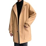[Aaronlive] コート メンズ チェスターコート ロング ジャケット おしゃれ シンプル 大きいサイズ アウター ビジネス 紳士服