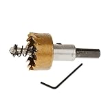 Baoblaze ステンレス鋼製　ドリル　L形六角スパナ　カッター　ホール　ソー　ツール　ホールソードリルビット　ビット　マルチビット　28mm