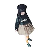 ベビー服 女の子スカート 子供服 Pojour 可愛いＴシャツ＋チュールスカート ２セット レトロ無地スカート 長袖ドレス オシャレ 秋 綿 通園 発表会 旅行 記念日 プレゼント