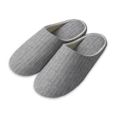 [Sleep Tailor] 日本製 スリッパ Ｍサイズ 23～24.5cm対応 リネン & コットン ルームシューズ 麻 綿 洗える 室内履き メンズ レディース キッズ 子供 北欧 オールシーズン 柔らかい おしゃれ 来客用 抗菌 阿部産業コラボ (ペッパーグレー, Mサイズ)