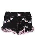 (アースマジック) EARTHMAGIC 裾フリルハートマフィショートパンツ 130cm ブラック