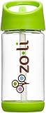 ZoLi SQUEAK Straw Water Bottle - Green - 12 oz [並行輸入品]