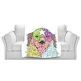 ブランケットウルトラソフトFuzzy 4サイズ！DIANOCHEデザインからby Marley UngaroホームDecor Unique Designer芸術的スタイリッシュな寝室アイデアCouch