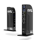 Plugable 14-in-1 USB-C ドッキングステーション HDMI 4台モニター対応 100W 充電 - Windows 用 Thunderbolt 3 /4 対応（USB-C x1、USB 3.0 x1、イーサネット、SD カードリーダー、オーディオ入出力ポート搭載）