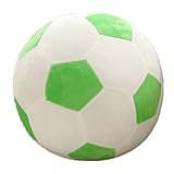 サッカーボール　ぬいぐるみ　ソフト　ベビートイ おもちゃ 知育玩具 グリン＆白45ｃｍ