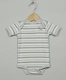 ラップショルダーボデイスーツ半袖 とんぼ グレー (0-3ヶ月(50～60cm))