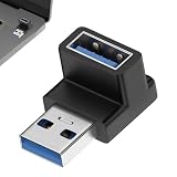 Usb L字 Usb L型 USB 3.0 アダプタ L型 90度 直角 方向変換アダプター 上下ベンド、サイドベンド 90 度アダプター ロープロファイル オス - メスの携帯電話アダプター USB オス - USB メス 3.0 アダプター アダプター PC、ラップトップ、USB A 充電器、パワーバンクなどに対応するコンバーター エクステンダー