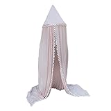 SONONIA 全3色　綿　丸い　ドームベッド　天蓋　子供　テント　蚊帳　プレイ - ピンク