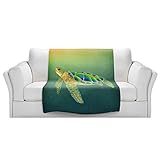 ブランケットウルトラソフトFuzzy 4サイズ！DIANOCHEデザインからby Catherine Holcombe Syndney SeaturtleホームDecor Unique Designe