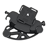 Ergugos カメラホルスター クイックリリース カメラホルダー ショルダーホルスター 1/4ネジ カメラリュック 登山 旅行 バックパッククリップ キャプチャー型 簡単脱着 リュッククリップ ウエストクリップ ベルトクリップ (Black)