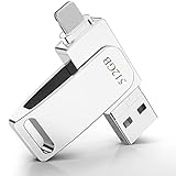 iPhone USB Mfi認証 iphone usbメモリ 512GB iPhoneフラッシュドライブ USB3.0 3in1 外付けメモリ アイフォン/iPad/PC/Android対応 大容量 回転式 ゴールド