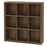 白井産業【SHIRAI】本棚 フリーラック セパルテック ダークブラウン 幅110cm 高さ約113cm SEP-1111DK