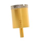 Lovoski ドリルビット　電気ドリル　磁器　大理石　花崗岩、スレート　ガラス　切削工具　使いやすい　２８サイズ選べ - ゴールド, 45mm