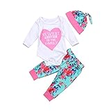 ベビー　ベビー服　春秋服　ロングス　英字　女の子　3セット　ロンパース　ロングパンツ　帽子　クリスマス (90)