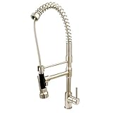 Elements of Design ES8978DL South Beach Single Handle Kitchen Faucet, 8- 1- 4", Satin Nickel [並行輸入品]