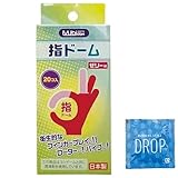 船堀ゴム 指ドーム 20個入 M + DROP ローション1個セット