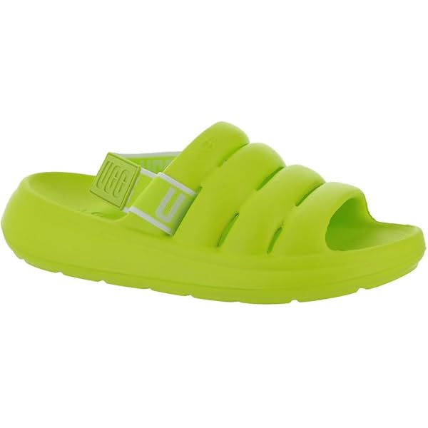 Amazon | UGG レディース Fluff Yeah スライドスリッパ, ブラック, 11