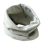 Tonsee ベビー ソフト マフラー 秋冬 ネックウォーマー 防寒 可愛い スカーフ 赤ちゃん用 (グレー)