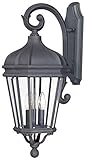 Minka Lavery Outdoor 8692-66, Harrison Cast Aluminum Outdoor Wall Sconce Lighting, 180 Watts, Black 