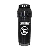 TWIST SHAKE (ツイストシェイク) ツイストシェイク カラフル 哺乳びん プラスチック製 260ml ブラック