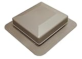 Duraflo 6075WW Roof Vent, 75 Square Inch, Weatherwood by Duraflo