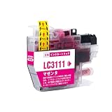 【SEASKY】LC3111M マゼンタ 染料 単品 ブラザー Brother 対応 LC3111 互換インク 純正 と併用可能 残量表示機能付 プリンター用 ISO9001認証工場 DCP J572N J577N J582N J978N J998DN J973N J982N J987N インク