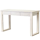 ライフスタイリングショップ パソコンデスク 幅120×奥行45 木製 引出付 シンプル オフホワイト LS-382OWH