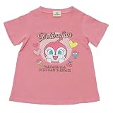 [バンダイ] クラシック jksa3001 夏物 アンパンマン ドキンちゃんＡライン 半袖Ｔシャツ ベビー レッドピンク