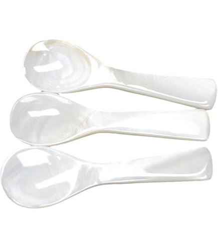 Amazon.co.jp: NUOLUX 6個シェルデザインのキャビアスプーン デザート