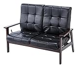 ネクスト(Next) ソファ 2人掛け レバー式 リクライニング NEWデンバー ブラック