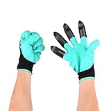 Jiayuane 右手の頑丈な爪を持つ1対の庭のジーニー手袋は、掘削＆植え付け、ガーデニング、クリーニング、修復作業のために