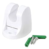 uxcell シャワーヘッドホルダー　お風呂　シャワーフック　プラスチック　調節可能　壁付き　バスルーム用 2個